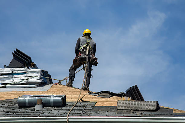 Professional Roofing technician working in Morann, PA